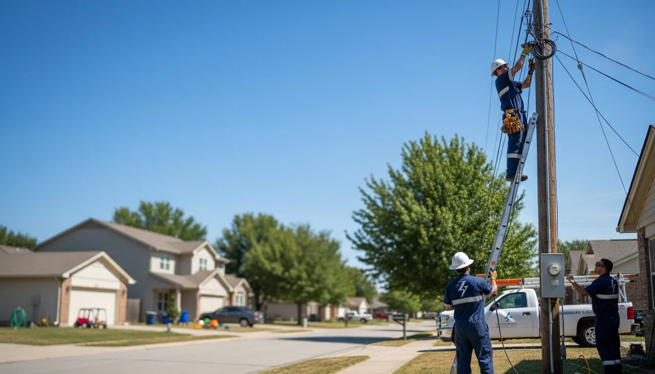 Residential electrician providing installation services in Marietta, MS
